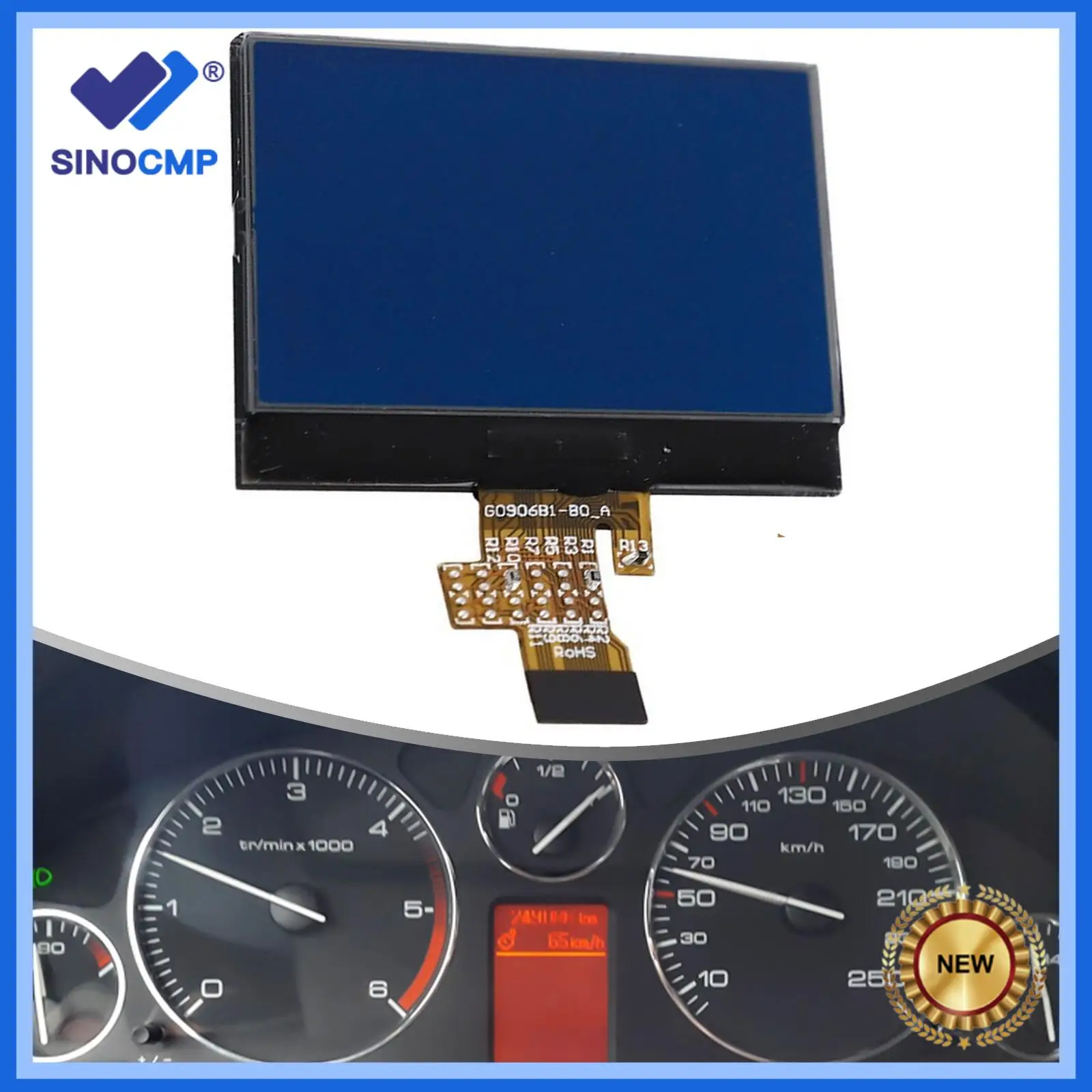 

A2C53119649 9658138580 New LCD Display Dashboard Instrument Cluster For Peugeot 407 407SW 407 Coupe VDO Group Dashboard Cluster