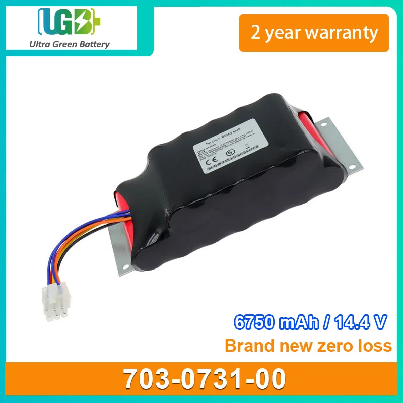 UGB New Battery For ZOLL 703-0731-00 731 Series Ventilator battery 6750mAh 14.4V 97.2Wh