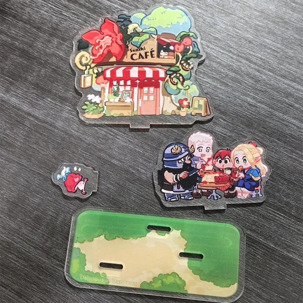 Anime Delicious in Dungeon Laios Touden‌ Marcille Acrylic Stand Anime Peripheral Cute Figure Model Desktop Ornament Collection G image 6