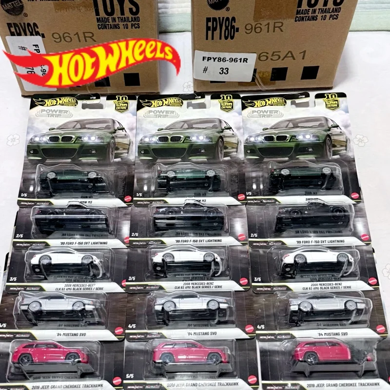 

Коллекционная модель автомобиля Hot Wheels Premium BMW M3 Car Culture Power Trip Series 2026 года, масштаб 1/64, металлическая литая машинка Real Riders, Fpy86