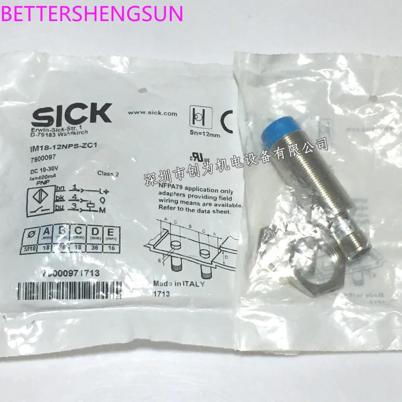 

Brand new original 7900097 proximity sensor IM18-12NPS-ZC1