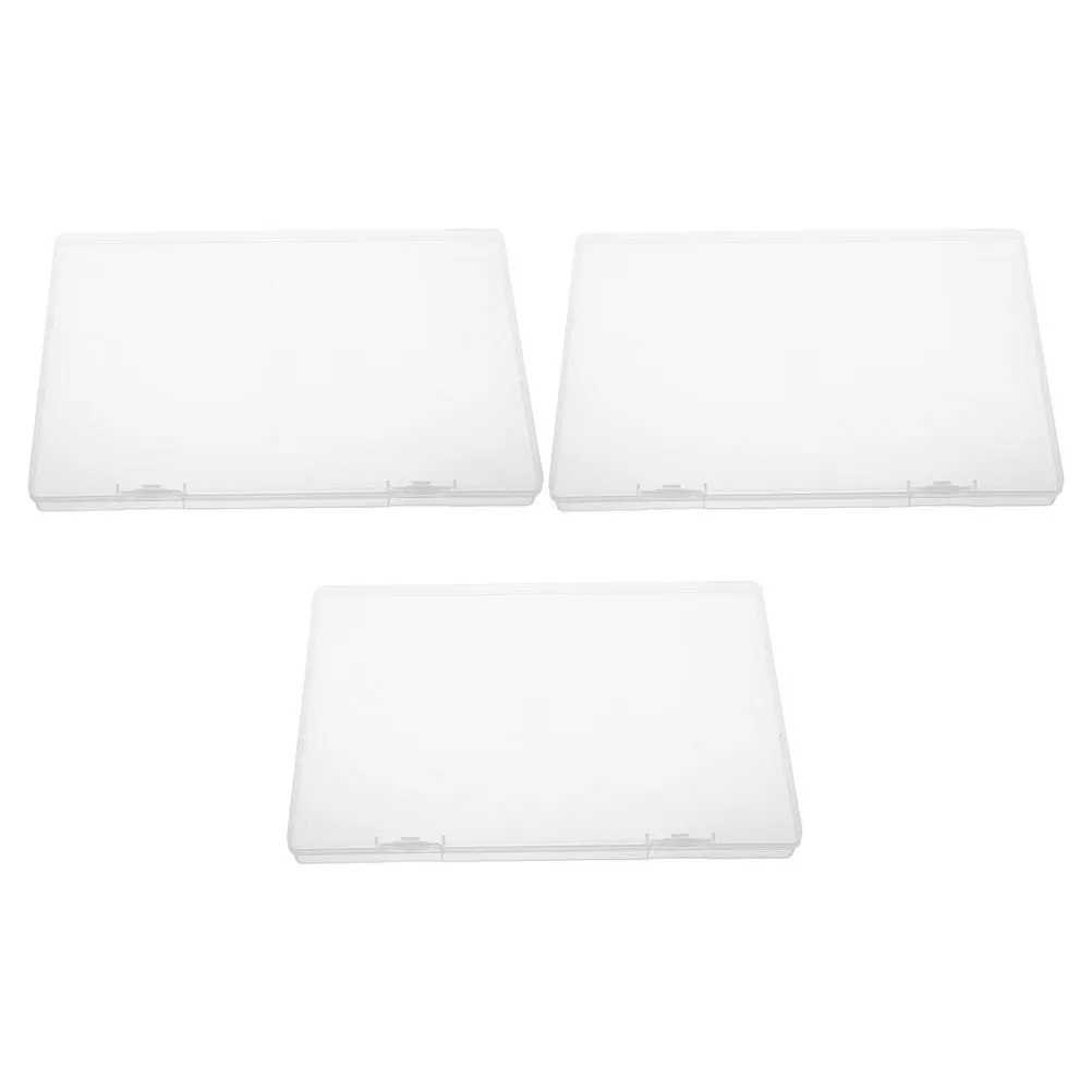 

3Pcs Clear Birth Certificate Organizer Box Waterproof Document Storage Case for Certificates and Files Portable Paper Organizer