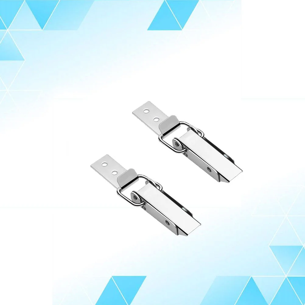 

2Pcs Stainless Steel Box Latches Durable Alloy Hook Locks Wooden Gift Lock for Jewelry Box Toolbox Cabinet Drawer