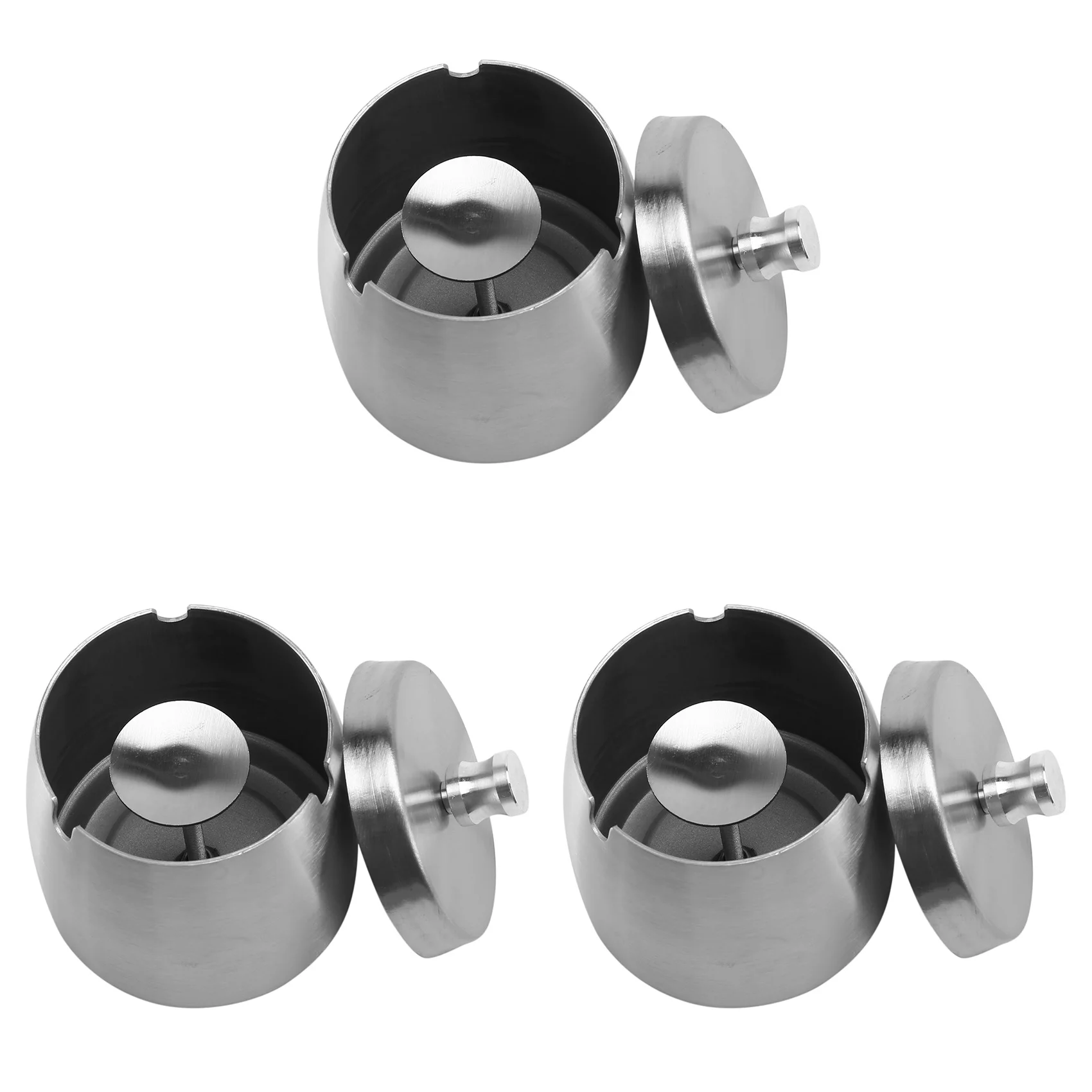 

AB35-3X уличная пепельница с крышкой для сигарет, ветрозащитная непромокаемая пепельница из нержавеющей стали для наружного дома, стола, бара KTV