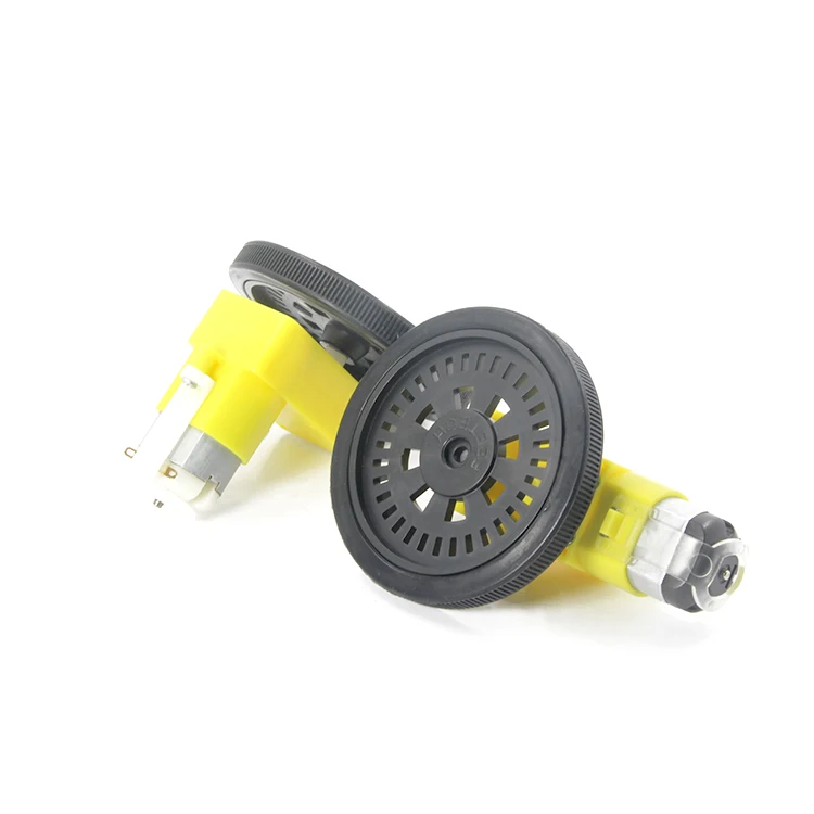2PCS Dc Plastic Gear Motor Box Wheel For Toy Car Classroom Robot Motor