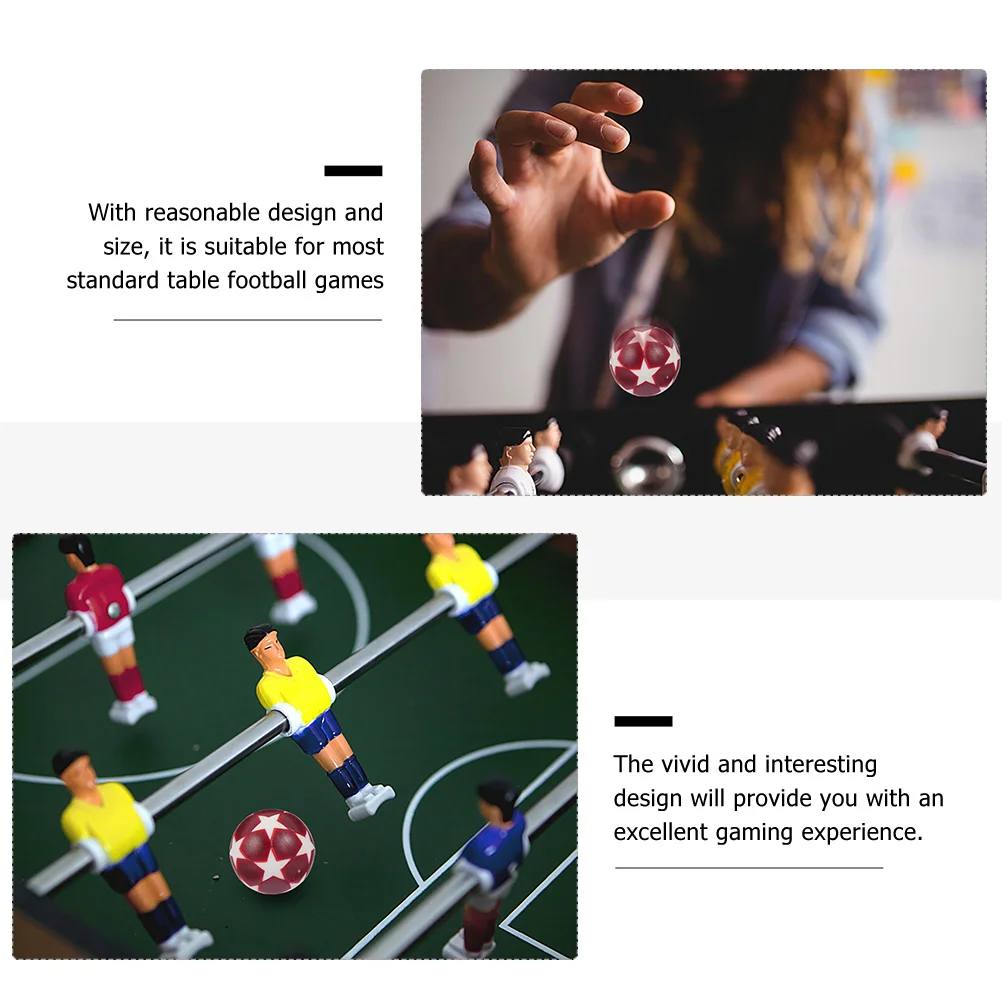 

12Pcs Table Football Machine Accessories Plastic Foosball Balls Replacement for Desktop Soccer Game Playing Fun
