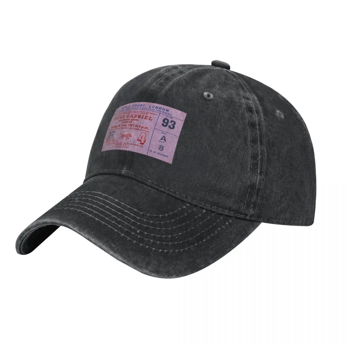 Peter Gabriel So Concert Ticket 1987 Bucket Fashion Baseball Cap Peaked Cap Men's Hat Women's Cap Sun Visor Ladies