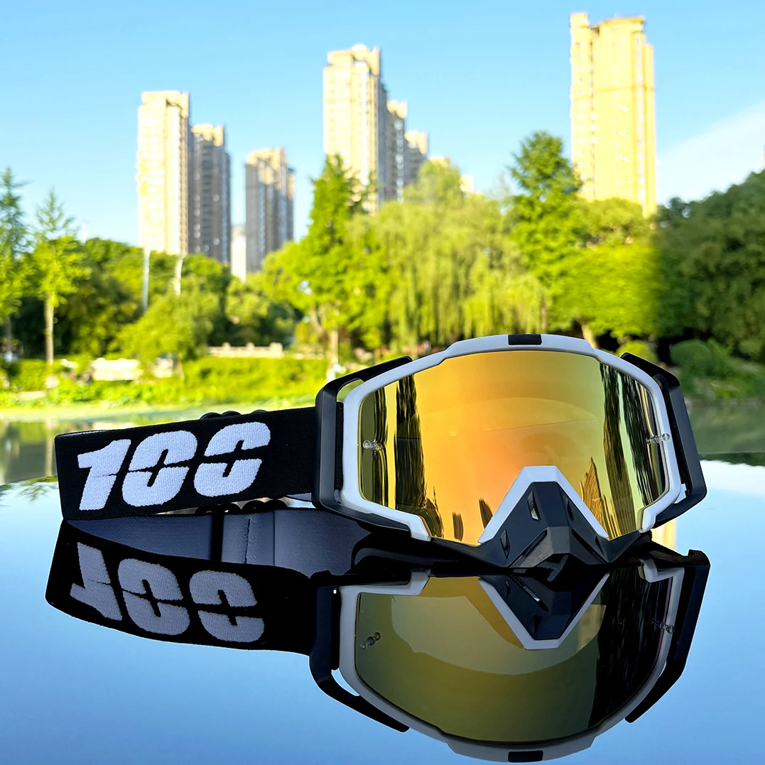 

100 Motocross Glasses Man MTB ATV Outdoor Woman Windproof Anti-UV Motorcycle Glasses Cycling Sports Racing Off-Road Goggles