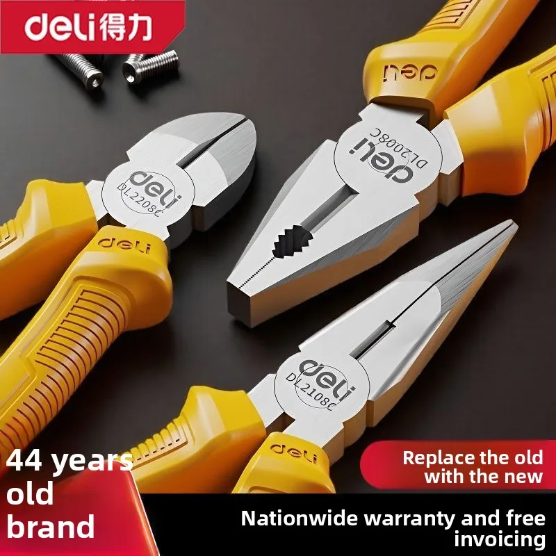 

Deli 6inch 8inch universal industrial grade wire pliers,diagonal pliers,multifunctional hardware,manual tools,electrical special