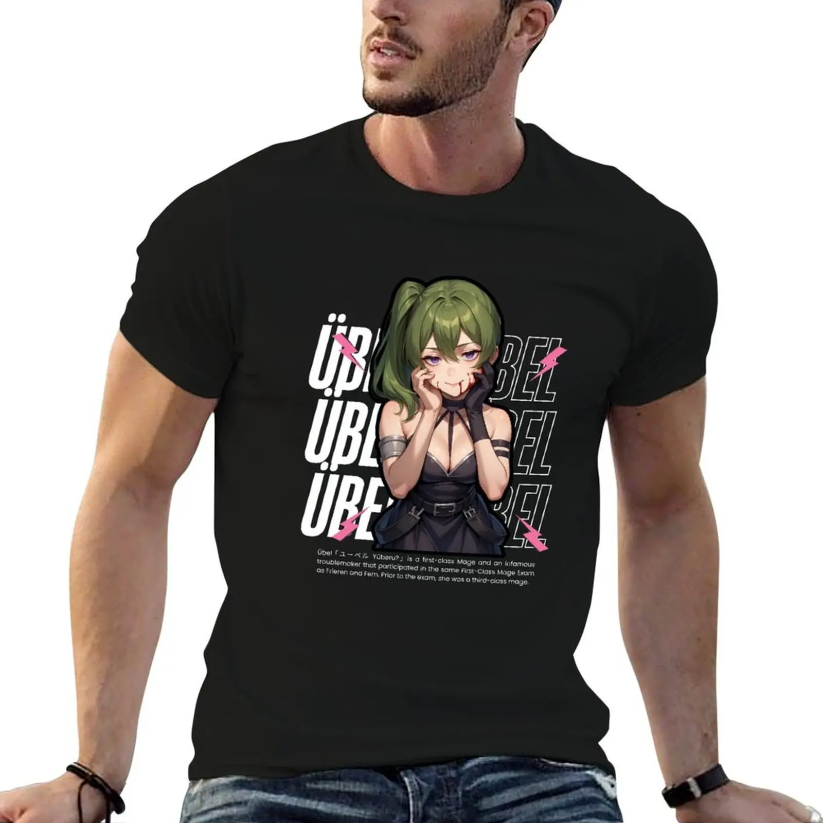 

sousou no frieren,ubel, anime arth, manga , anime , T-Shirt t shirt for man 100 percent cotton t shirt personalised T-Shirt
