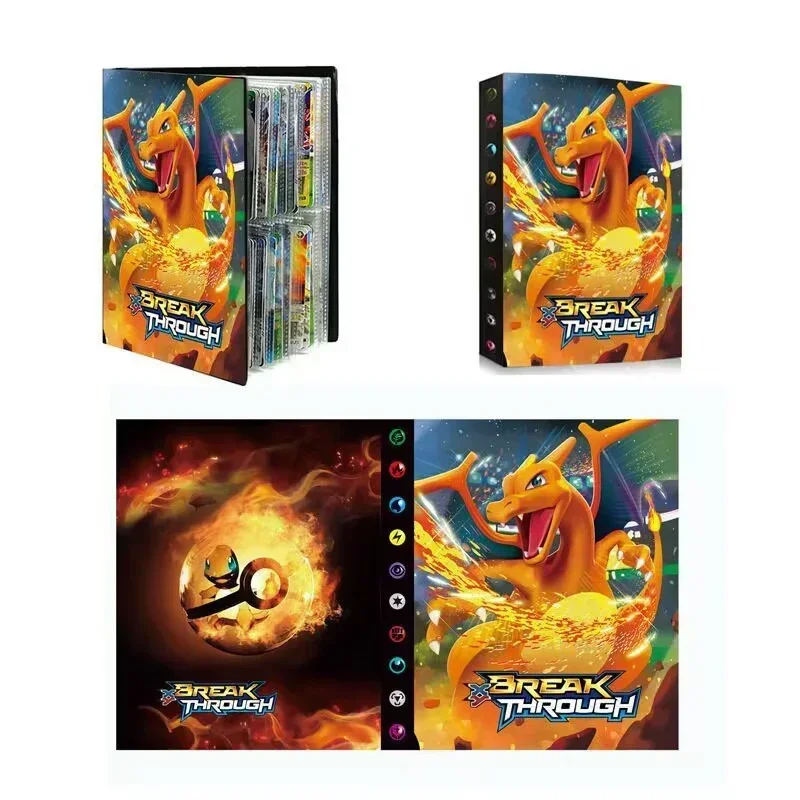 Pokémon Charizard Kaarten Album Boek 240 stuks Pokémon Game Card Album VMAX GX EX Houder Collectie Binder Map Kindercadeaus
