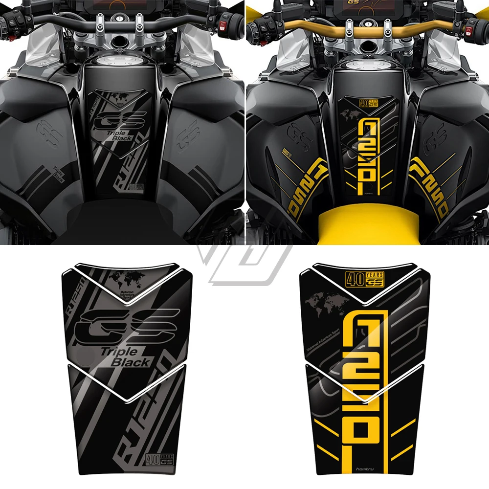 

For BMW R1250GS Adventure Triple Black 2020 2021 Motorcycle Gas Tank Pad Protection Decals