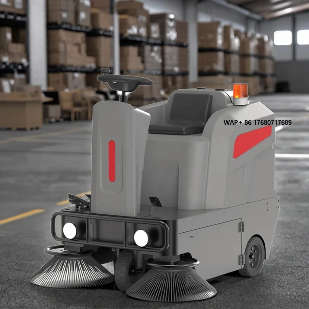 

KD-1250B Electric Manual Fuel Ride-on Street Sweeper High-Speed Heavy Dust Cleaning Machine for Home Use and Manual Sweeping