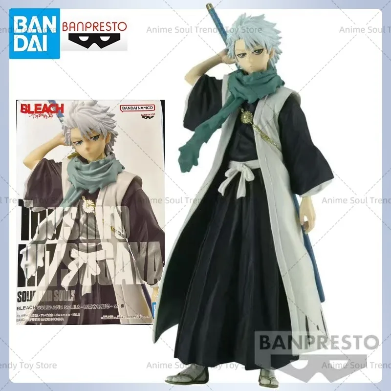 В наличии Bandai Original GSC POP UP PARADE Bleach Solid and Souls Toushiro Hitsugaya Фигурки Аниме Модели Игрушки Подарки AS