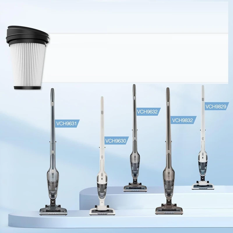 6 sztuk filtry zamienne dla Grundig VCH9829 VCH9832 VCH9630 VCH9631 VCH9632 2 in1 odkurzacz ręczny bezprzewodowa