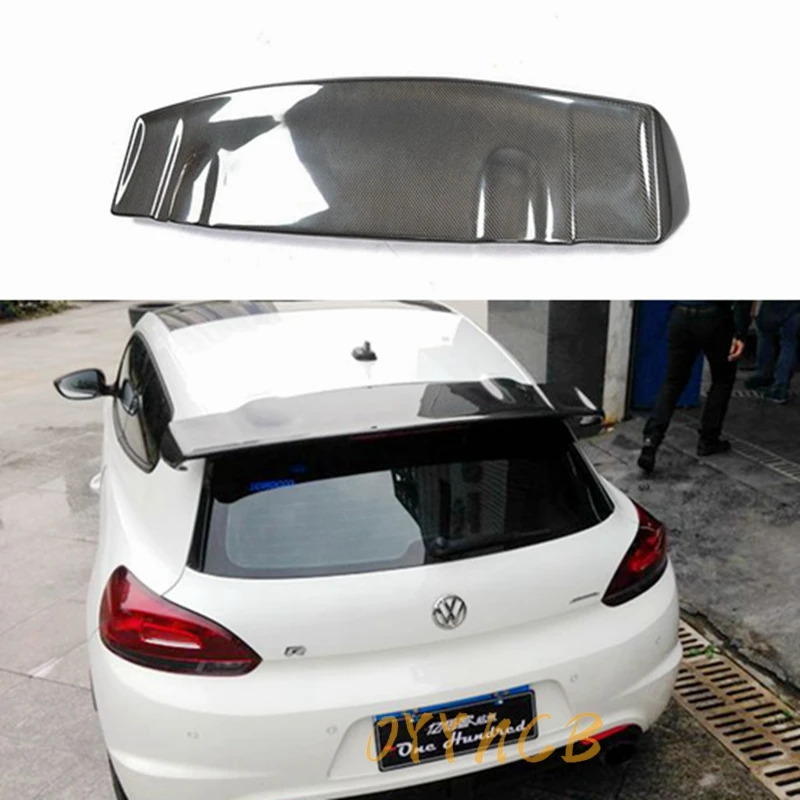 VOTEX style Scirocco Carbon Fiber Rear roof Lip Wing spoiler For Volkswagen VW Scirocco 2010 2011 2012 2013 2014