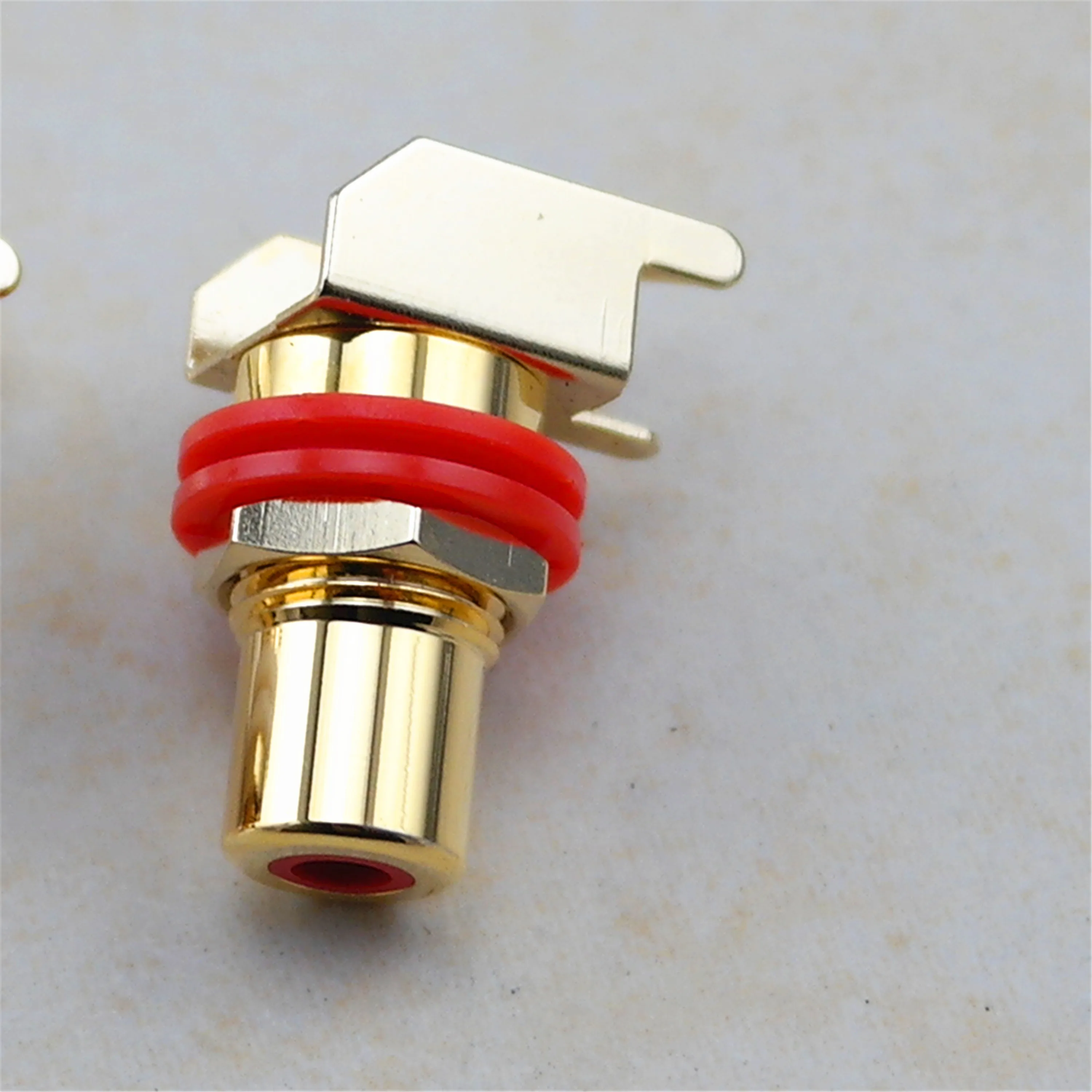 Gold Plated Pure Copper Side Plug RCA Jack PCB Terminal Speaker Maintenance Accessory