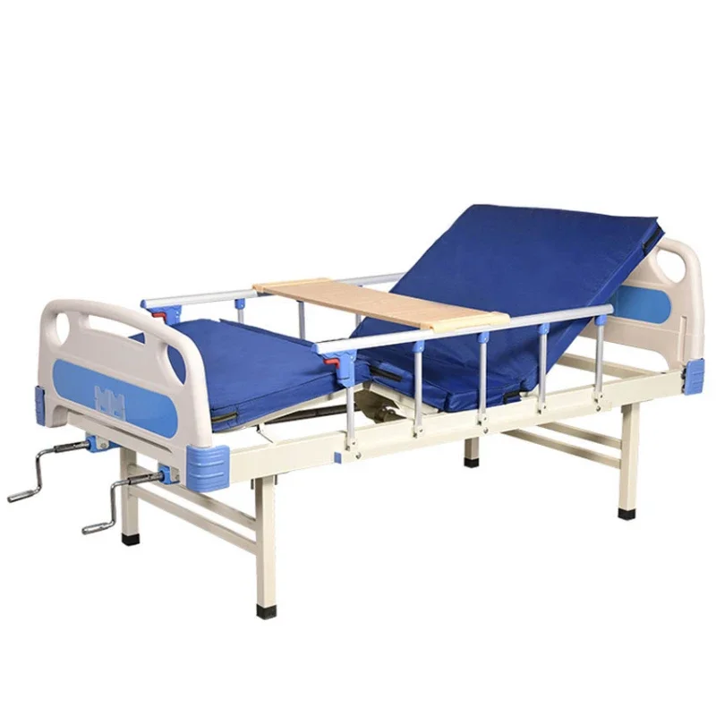 Manual Wheeled Elderly Nursing Bed Nursing Home Suitable for Aging Wood Electric Widened Bed