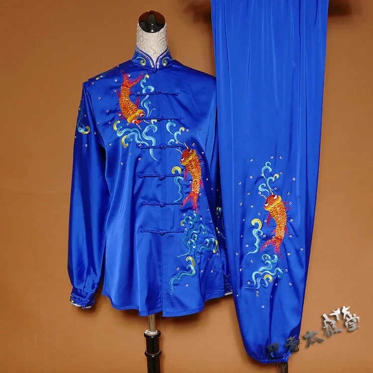 Custom Made Competition Kung Fu Uniform Tai Chi Wushu Performance Clothing Women Men Child Embroidery 2024 New Style