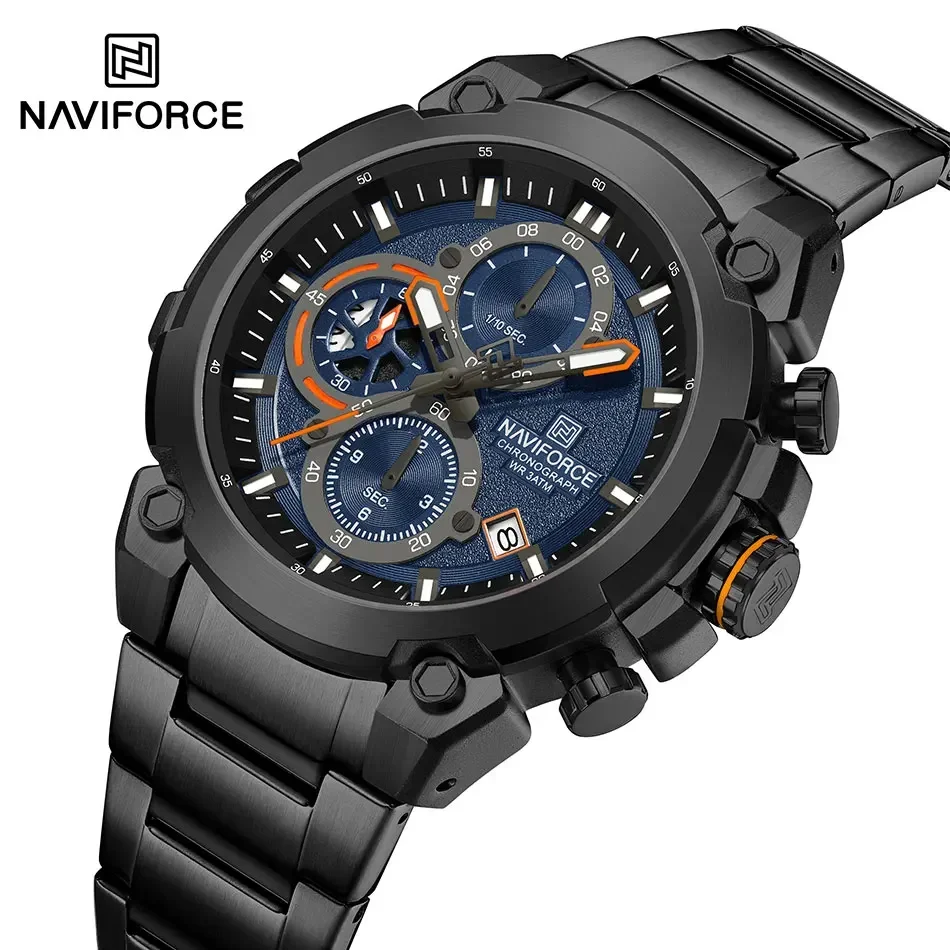 naviforce-8071-quartz-waterproof-night-light-calendar-multi-functional-business-stainless-steel-strap-men-watches-relogio-pulso
