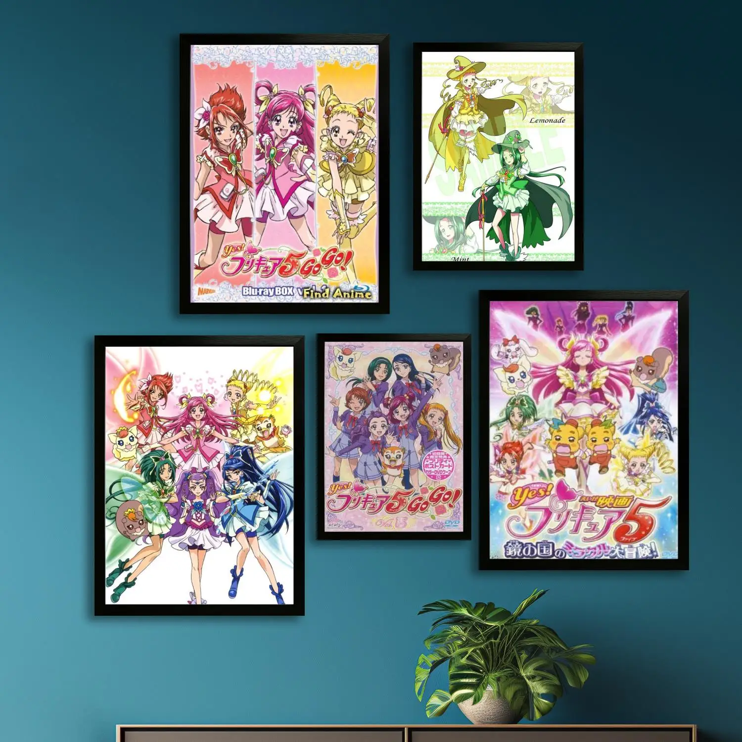 yes precure 5 go go anime Canvas Art Poster and Wall Art, Picture Print, Modern Family Bedroom Decor,Decorative painting