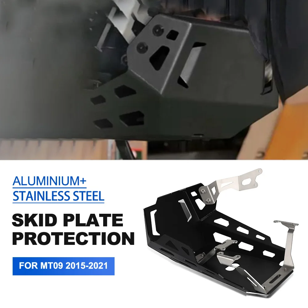 

For YAMAHA MT09 XSR900 MT-09 2015 2016 2017 2018 2019 2020 2021 Skid Plate Lower Bottom Engine Guard Chassis Protector Cover
