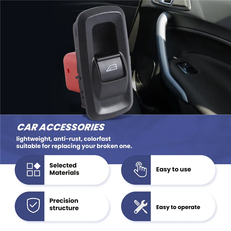 

Power Window Control Switch 8A6T14529AA 8A6T-14529-AA For Ford Fiesta VI 1.25 1.4 1.6 2008-2013 Car Accessories