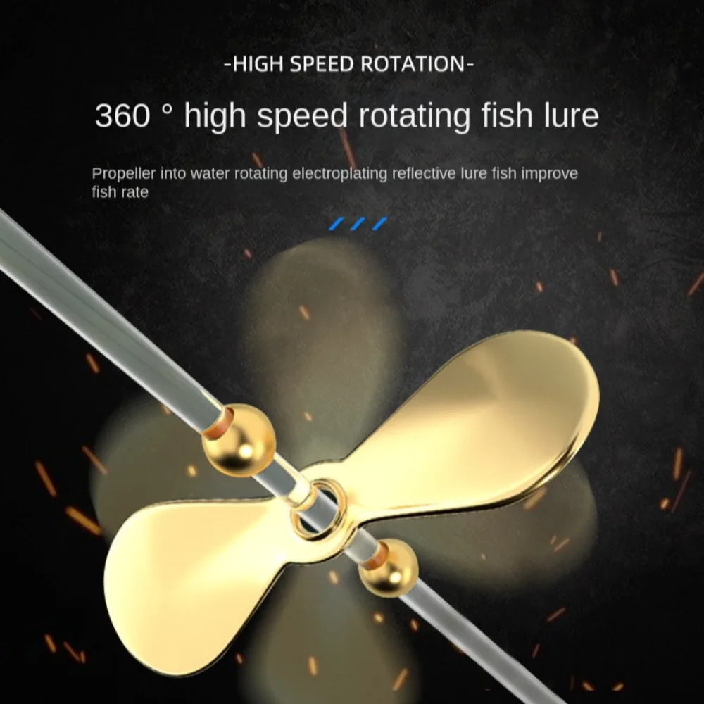 Spinnerbait Fly Propeller Spin Custom Topwater Fishing Lure Blades Plug Casting Stainless Steel Spinnerbait Prop Blade Fishing