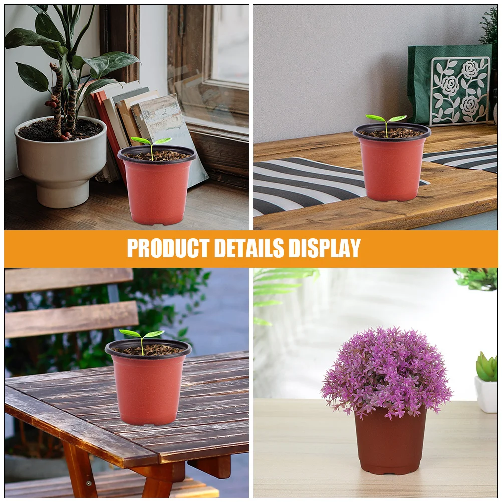 

120pcs Nursery Pots Plastic Planting Containers For Succulents With Drainage Holes Flower Pots Indoor Outdoor Garden Supply Grow