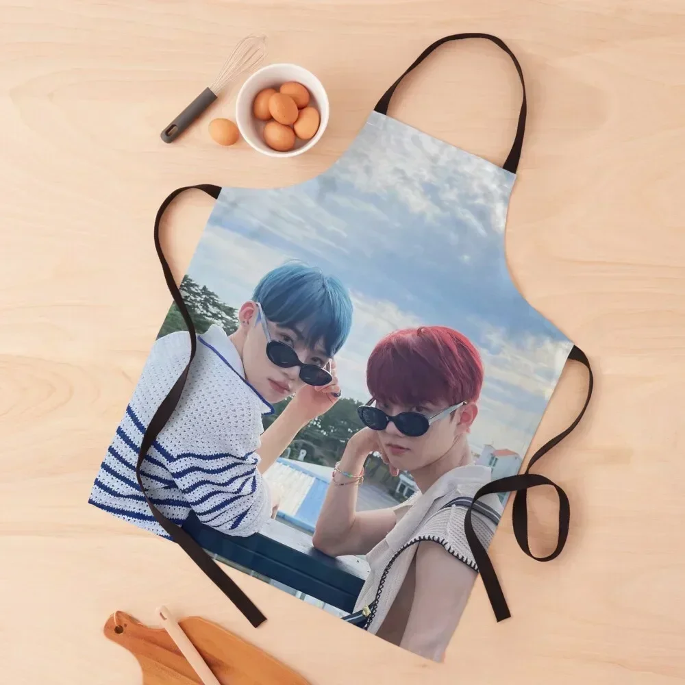 

The Boyz Chanhee & Changmin Apron christmas kitchen Kitchens For Men Korean Women's Dresses Apron