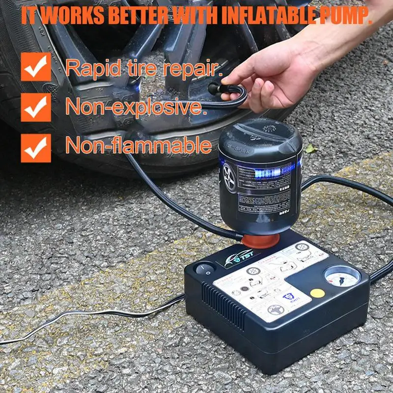Professional Tire Puncture Repair Sealant 450ml Quick Repairing Automatic Tire Repair Fluid Car Maintenance Tool
