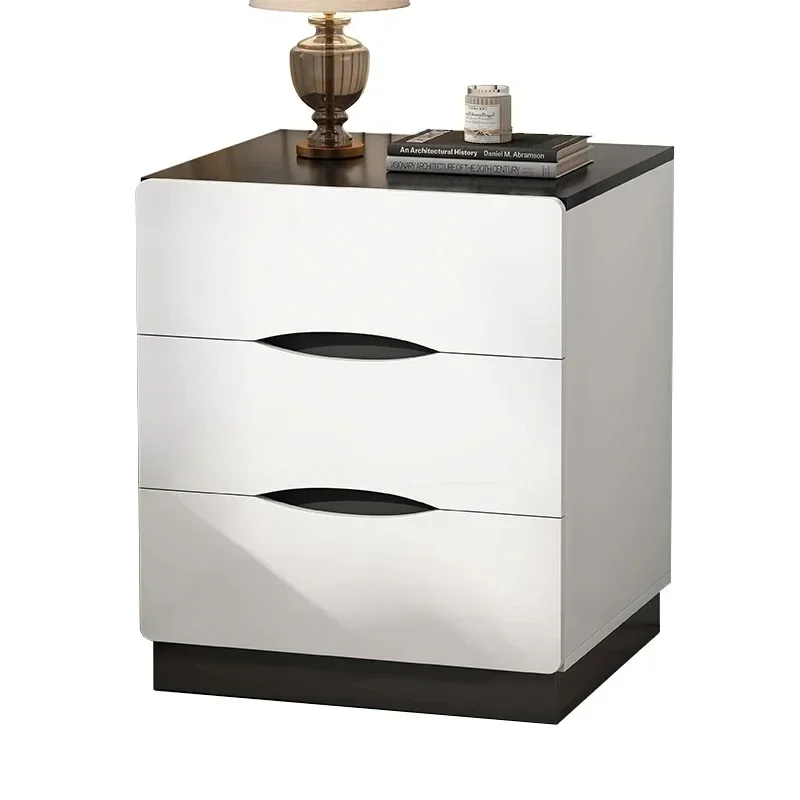 Storage Luxury Night Table Nordic Cheap Modern Bedroom Nightstands White Space Saving Mesitas De Noche Dormitorio