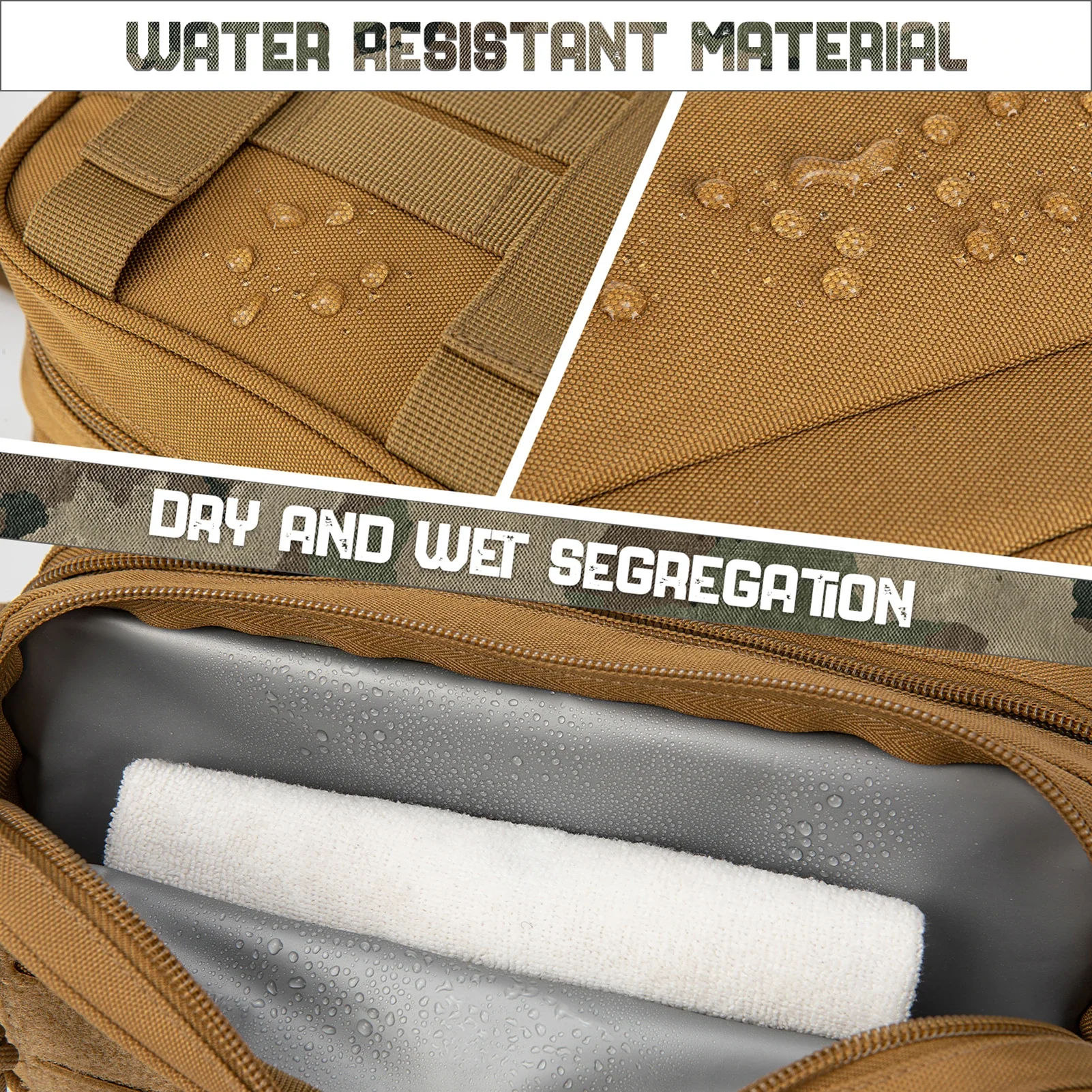 Neceser táctico Molle para hombre – Bolsa de higiene y afeitado - imagen 3