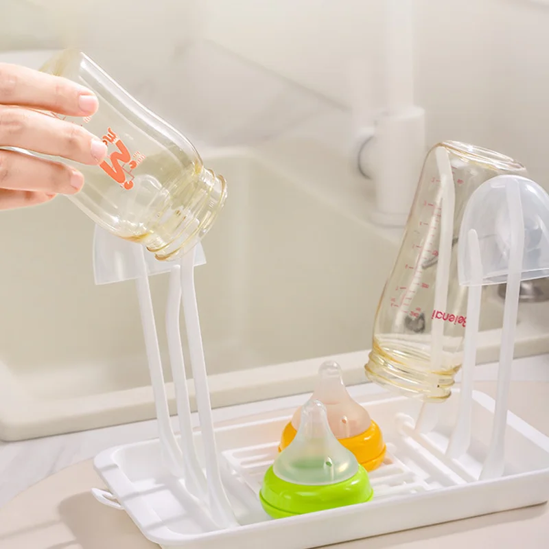 Baby Bottle Drying Rack, Foldable Portable Design, Cup Drying Storage Rack, Travel Bottle Holder