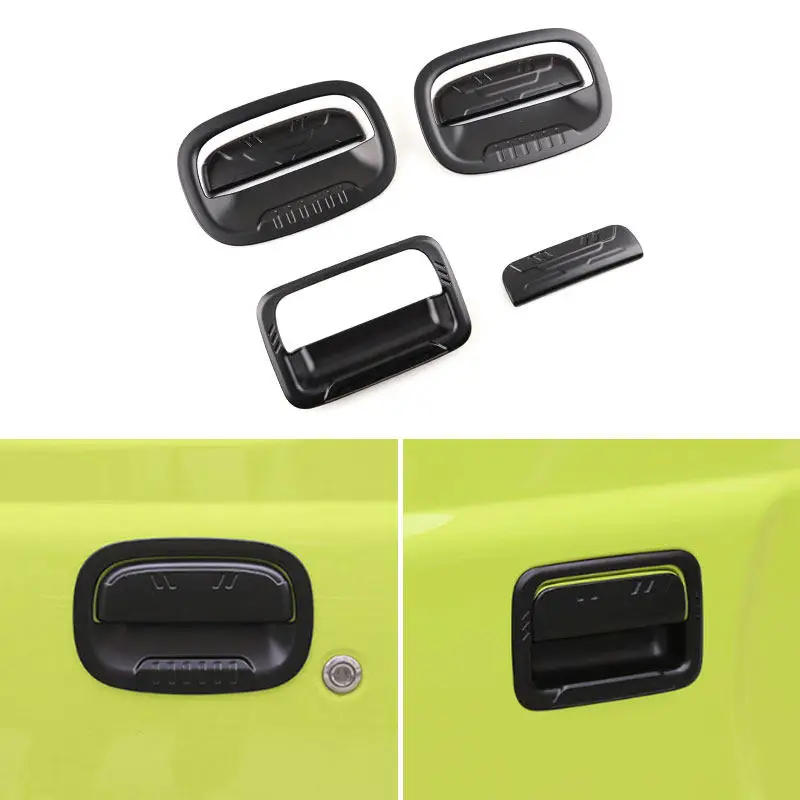 

6/10 шт. Накладки на внешние дверные ручки автомобиля, декоративные наклейки, аксессуары, черный матовый АБС-пластик для Suzuki Jimny Nomade 2025 2026