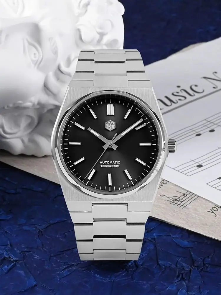 San Martin 40mm Miyota 9015 Mechanical Watches Waterproof Wristwatch For Men Luxury BGW-9 Luminous Waterproof 10Bar SN0023