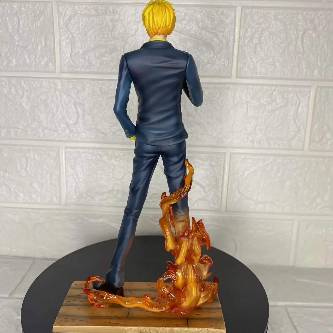 Een Stuk Jt-066 Duivel Wind Voet Model Standbeeld Desktop Computer Case Decoratie Fire Suit Action Figure Collectible Toy