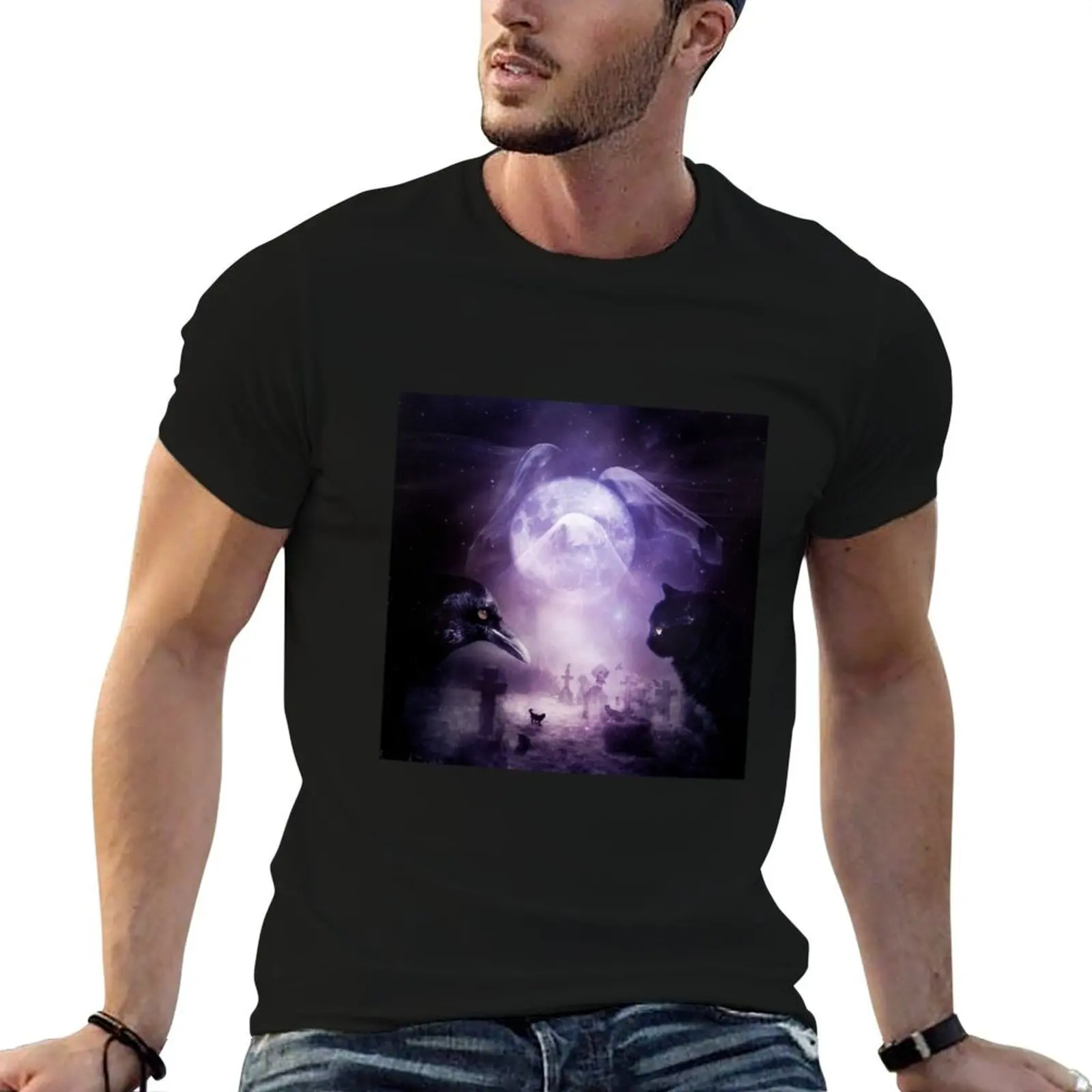 In The Glow of Darkness T-Shirt Relaxed Casual Short Sleeve Tee