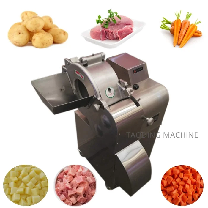 Alta calidad Cortadora de verduras Cortadora de zanahorias Máquina de cubos de carne Precio de la máquina cortadora de cerdo Cubos de ternera