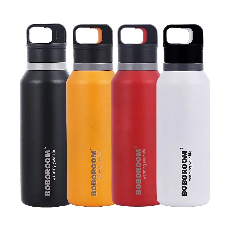 Outdoor Sports One-Hand One-Click Opening 316 Vacuum Stainless Steel Threadless Thermos Cup Car Cold Quick Opening Cup Thermoses