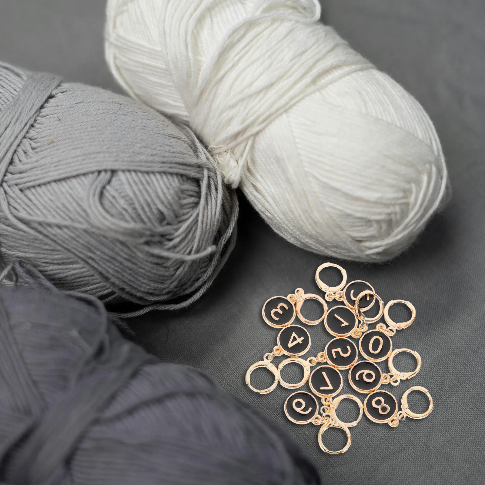 

10 шт. Металлические маркеры для вязания с номерами, съемные зажимы-фиксаторы, счетчики рядов для вязания крючком и квилтинга