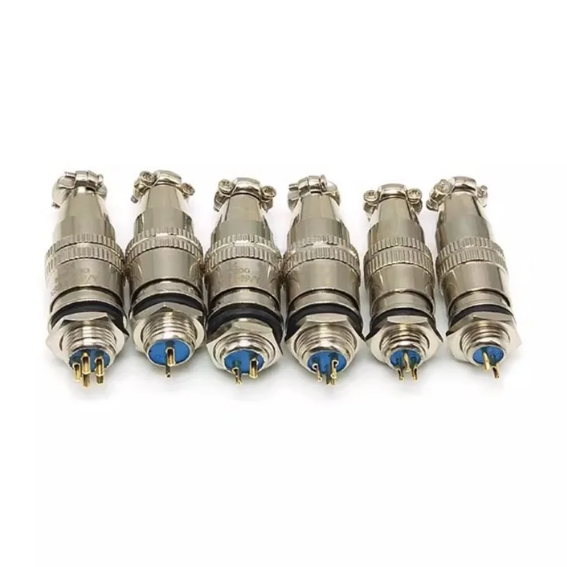 XS8 XS9 XS10 XS12 Aviation connector push-pull circular quick connector 2/3/4/5/6PIN 5P Gold plated contact Male and Female plug