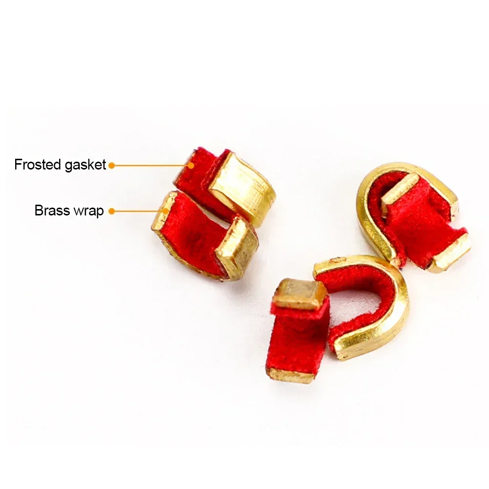 5Pcs Archery Arrow Bow Strings Buckle Clip Copper Nocking Point Bow String Position tool Shooting Arrow Accessories