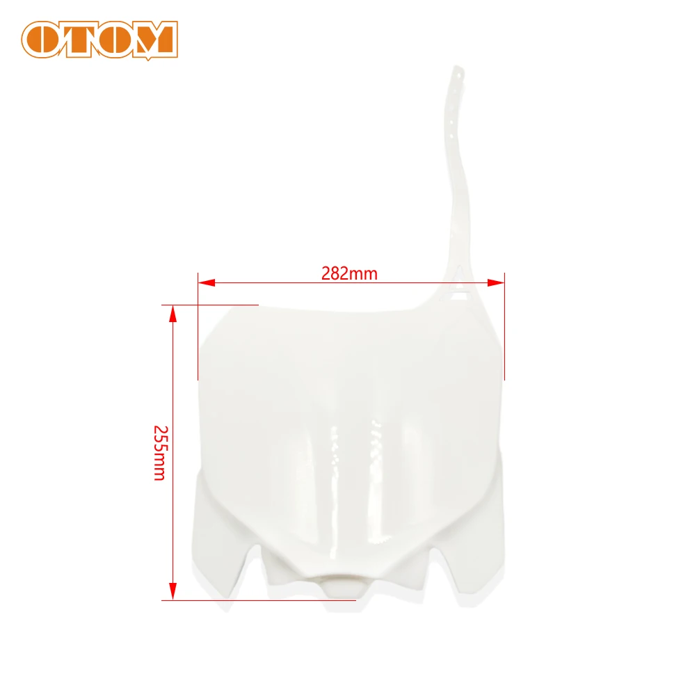 OTOM Motorcycle Number Plate Front Plastic Fender Cover Fairing For HONDA CRF250R CRF450R Motocross Pit Dirt Bike Accessories