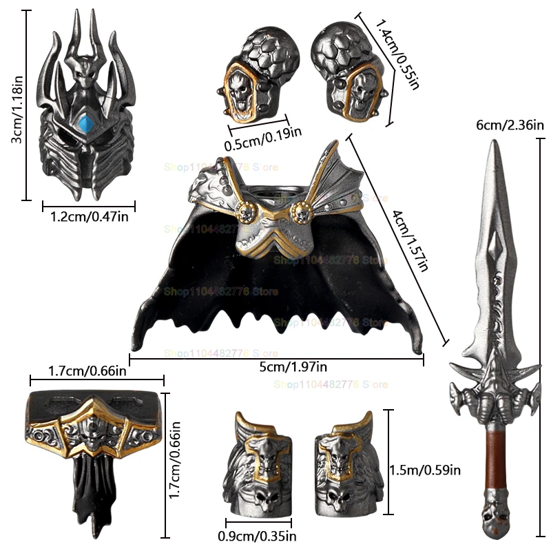 

MOC Black Knight Medieval Mask Cloak mini Action Figures Armor Helmet Building Blocks Accessorioes Weapons Kids for Toys Gifts