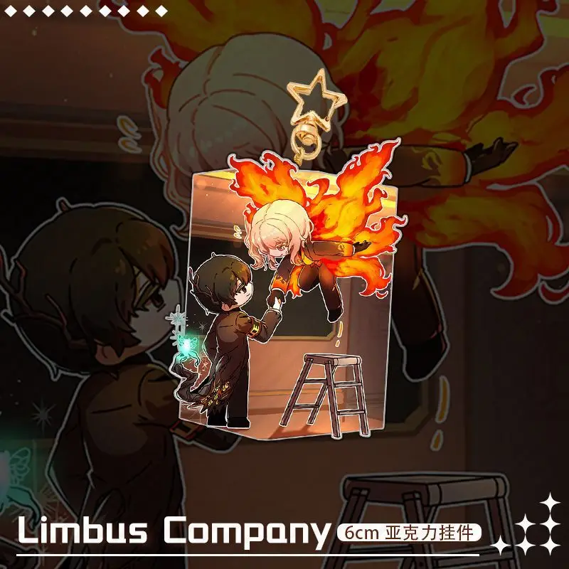 Faust de la société Limbus ‌   Yi Sang Anime Cosplay dessin animé badge broche porte-clés pendentif acrylique debout signe accessoires cadeau de noël