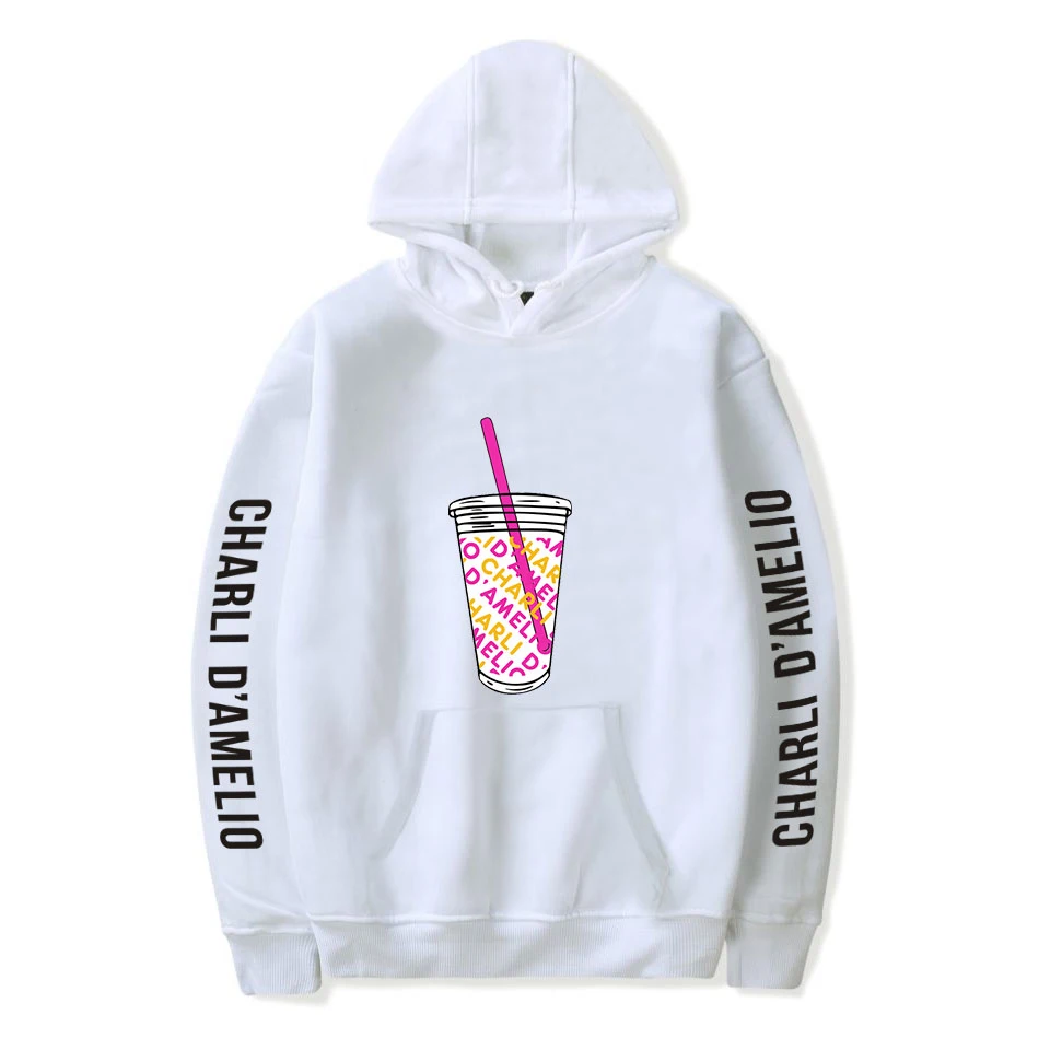 

New Ice Coffee Splatter Hoodies Sweatshirts Men and Women Hoodie Charli Damelio Pullover Fashion Costume Tracksuit Tops