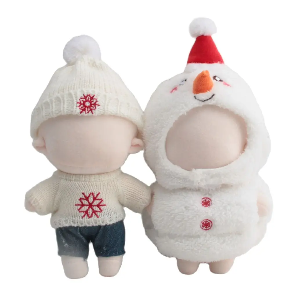 

Doll Clothes for 20cm Idol Doll Outfit Accessories Christmas Snowman Dress Up Set for Korea Kpop EXO Super Star Dolls Toys Gift