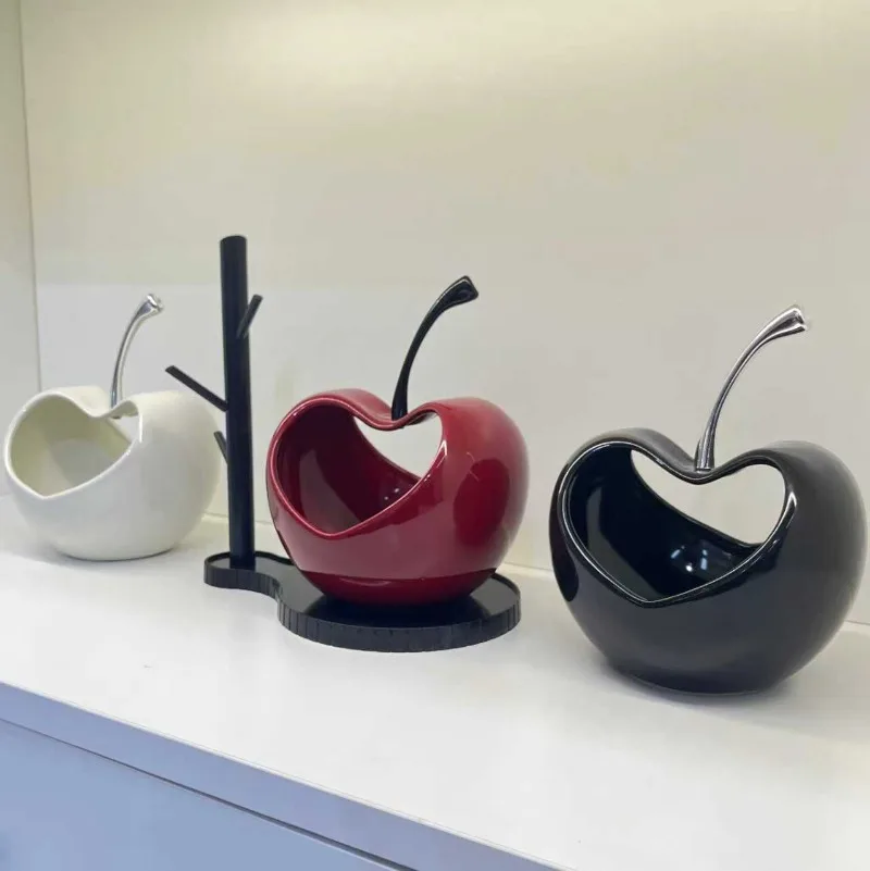 Light Luxury High-end Fruit Basket, Heart-shaped Apple Shelf