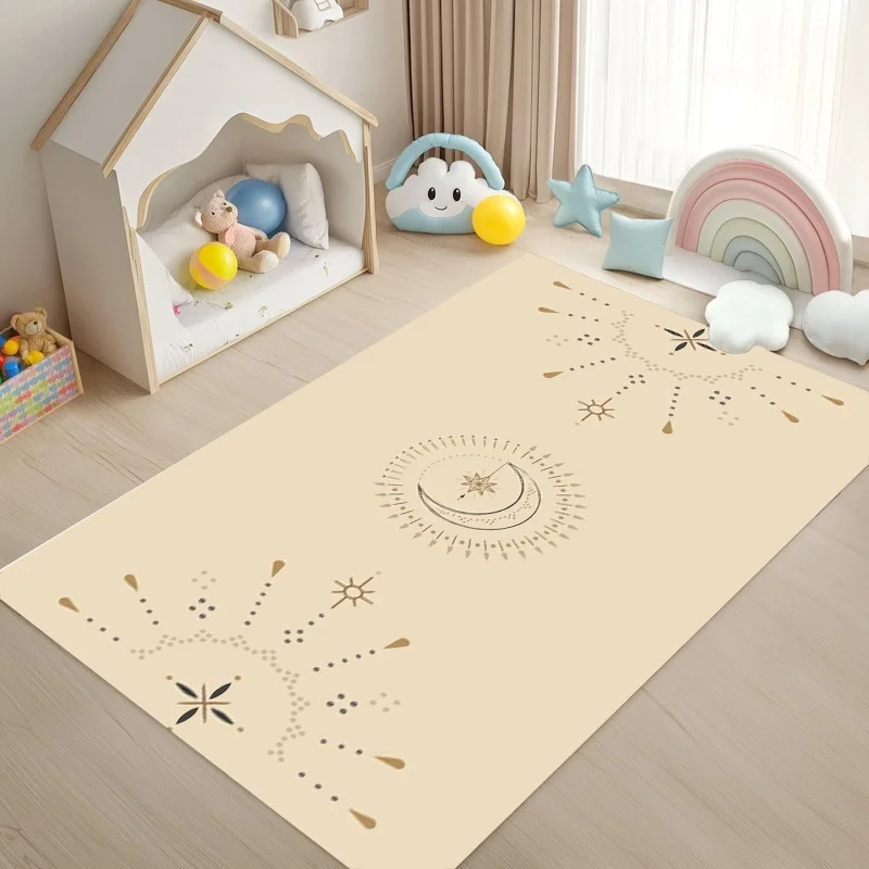Cute Gradient Pink Concentric Heart Area Rug Soft Anti Slip  Carpet Playroom Bedroom Indoor Home Decor Mat
